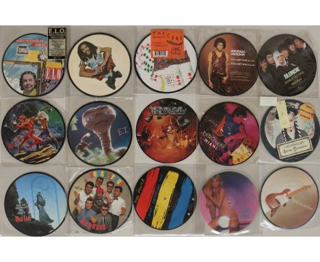7" PICTURE DISCS - ROCK & POP. Very cool collection of 94 x 7" picture discs. Artists/titles include Michael Jackson - You Ca
