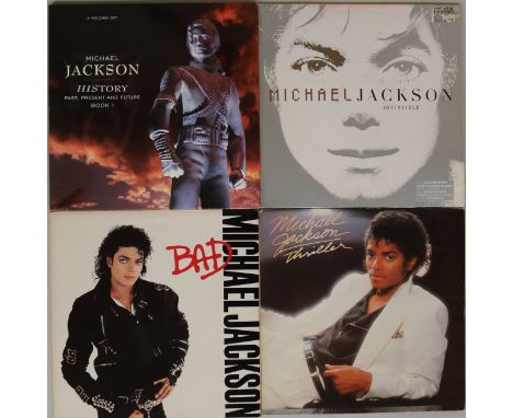 MICHAEL JACKSON LPs. Expert bundle of 4 x LPs, 2 of which are long out of print. Titles are HIStory - Past, Present And Futur