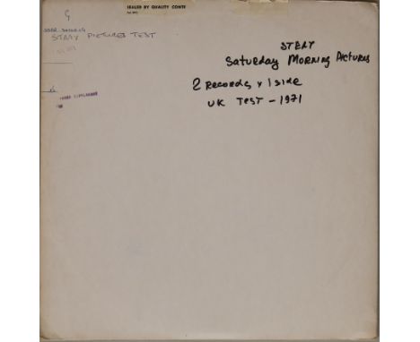 STRAY - SATURDAY MORNING PICTURES - UK TEST PRESSING (TRA 248). 2 x single sided LPs making up the original UK white label te