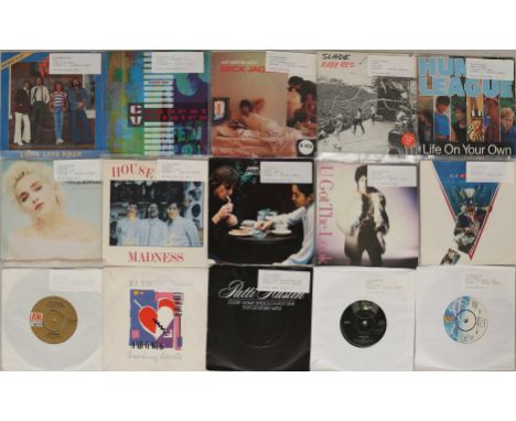 70's-80's Artists - 250+ 70's-80's Artists 7" - Artists/Cat.Numbers include John Lennon - Nobody Told Me (POSP 700), Madness 