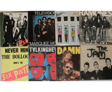 PUNK/INDIE/NEW WAVE. Exceptional collection of 23 x LPs with EPs/12". Artists/titles include The Clash - S/T (S CBS 82000 A5/