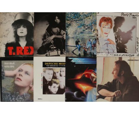 CLASSIC ROCK LPs. Excellent collection of 92 x LPs with some 12". Artists/titles include T Rex - The Slider (UK original BLN 