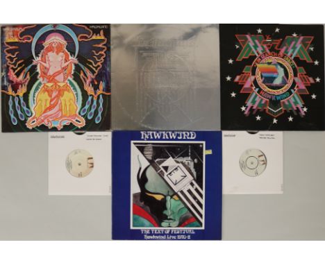 HAWKWIND - A very well presented selection of 3 x original title LPs, 2 x 7" and 1 x 12". Albums are Space Ritual (1st UK Uni