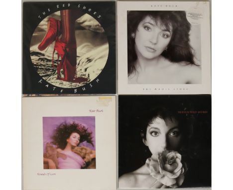 KATE BUSH LPs. Marvelous bundle of 4 x LPs, and I'm sure you can guess what the star item is here! Titles are The Red Shoes (