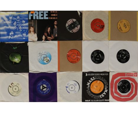 CLASSIC ROCK/POP 7". Neat collection of around 200 x 7". Expect 45s from ELO, Free, The Beatles, Wings, The Pentangle, Family