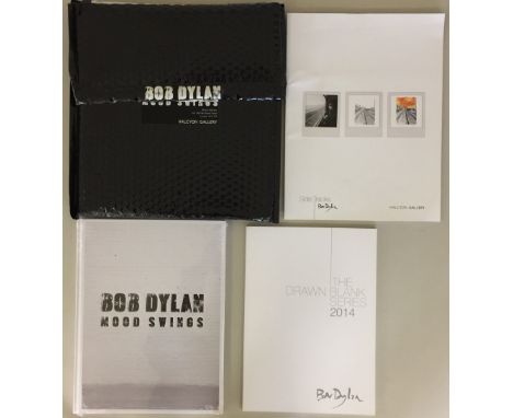 BOB DYLAN BOOKS. Books and brochures to include: Mood Swings (sealed and with black padded envelope) from Halcyon Gallery, Dr
