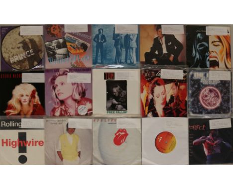 70's-80's Artists - 250+ 70's-80's Artists 7" - Artists/Cat.Numbers include Tom Petty - Free Fallin (MCA 1381), Debbie Harry 