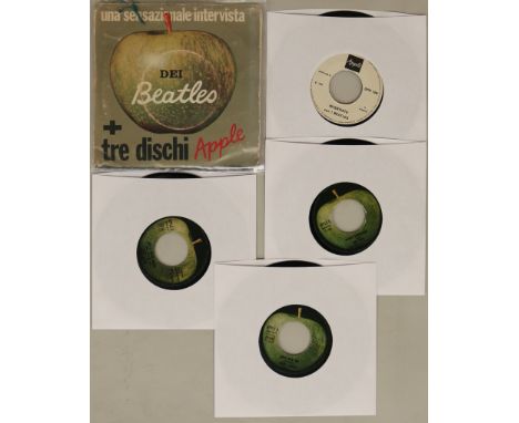 THE BEATLES - UNA SENSAZIONALE INTERVISTA - ITALIAN 4 x 7" PROMO. Incredibly scarce Italian promo of 'The Sensational Intervi