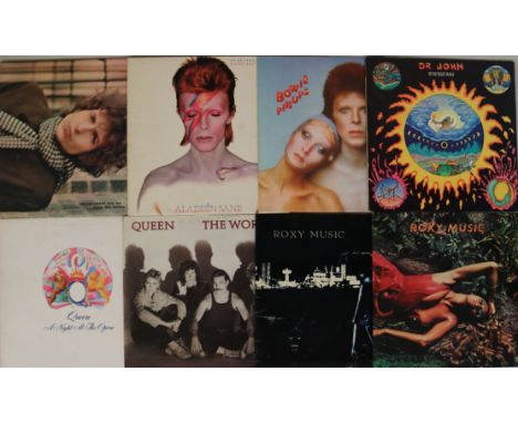 CLASSIC ROCK & POP LPs. Another classic collection with around 100 x LPs. Artists/titles include David Bowie - Aladdin Sane (