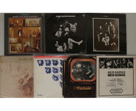 FAMILY LPs. Entertaining selection of 7 x LPs. Titles are Music In A Doll's House (UK original tri-steamboat RSLP 6312 - VG+/