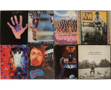 SOLO' BEATLES LPs. Cool selection of 13 x LPs (12 x solo and 1 x Beatles). Titles are (George) - All Things Must Pass (US box