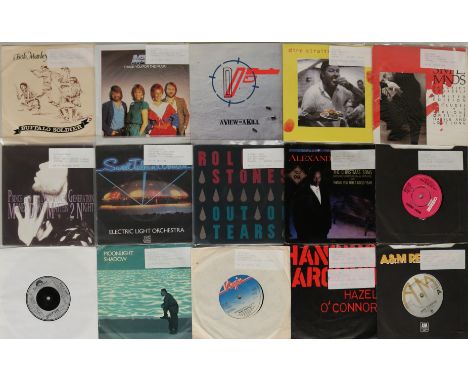 70's-80's Artists - 250+ 70's-80's Artists 7" - Artists/Cat.Numbers include The Rolling Stones - Out Of Tears (VS 1524), Elec