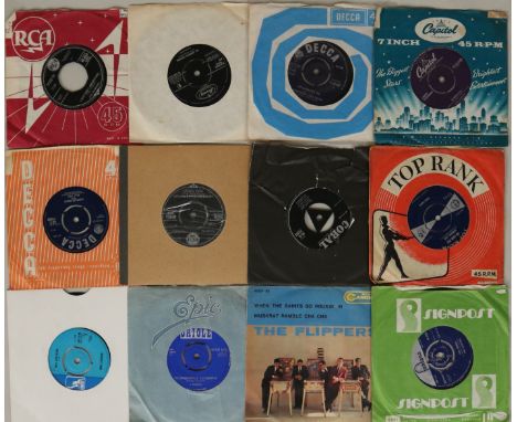 60s/R&R. Cool collection of over 200 x 7". Expect shakin' cuts from the likes of Big Bopper, Screaming Lord Sutch, Gene Vince