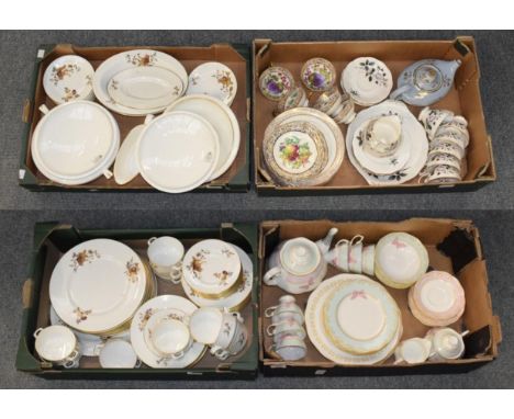 Royal Worcester dinner service for twelve settings in the ''Autumn Fruit'' pattern; and Royal Albert 'My Favourite Things' di