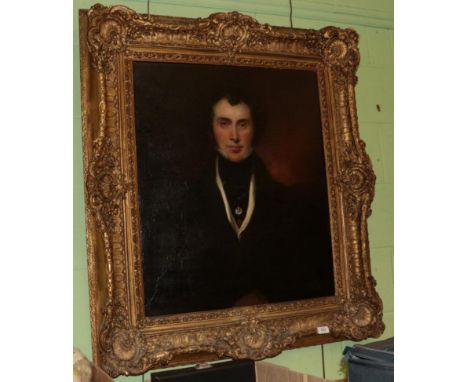Attributed to Robert Home, portrait of a James Beele, oil on canvas, 76cm by 64cm