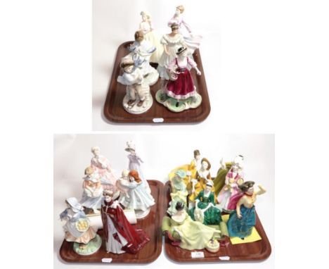 Royal Doulton, Royal Worcester and Coalport ladies including 'Queen Elizabeth' (boxed) and 'Grace Darling' limited edition 53