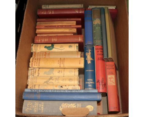 One box of children's books including four Hugh Loftis Dr Doolittle books (one of these a first edition) and others by Nesbit