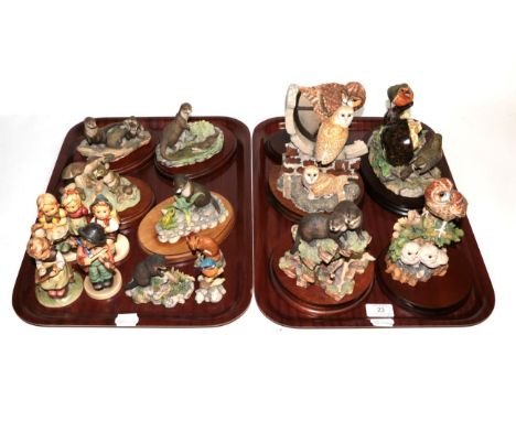 Border Fine Arts including 'Courting Grebes', model no.WW3; 'Silent Sanctuary', model no.SOC1; 'Together Again', model no.SOC