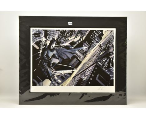 ALEX ROSS FOR DC COMICS (AMERICAN CONTEMPORARY) 'BATMAN: KNIGHT OVER GOTHAM' a signed limited edition print of the superhero 