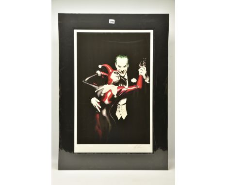 ALEX ROSS FOR DC COMICS (AMERICAN CONTEMPORARY) 'TANGO WITH EVIL' the Clown Prince and Harley Quinn,&nbsp;signed limited edit