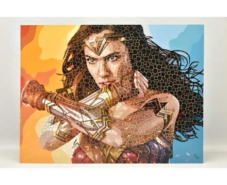 PAUL NORMANSELL (BRITISH 1978) 'THE TIME IS NOW' a signed artist proof edition print of Gal Gadot as Wonder Woman 19/20, with