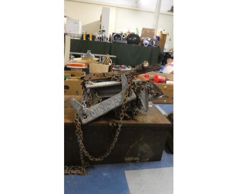 A Metal Case Containing Minimax Fire Escape Ladder 