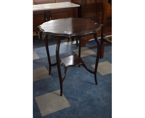 An Edwardian Mahogany Occasional Table with Stretcher Shelf, 70cm diameter 