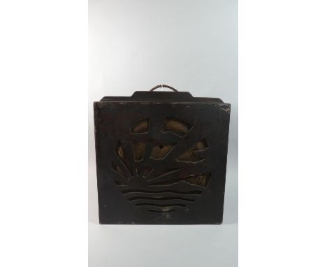 An Edwardian Oak Cased Speaker Cabinet with R &amp;A Wolverhampton Loud Speaker, 41cm Wide 
