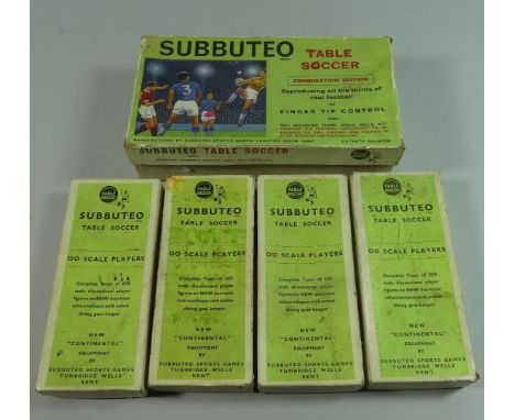 A Collection of Vintage Subbuteo to Include Combination Edition Set (Incomplete) and Four Boxed Teams 