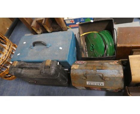 A Collection of Various of Toolboxes and Various Workshop Tools etc 