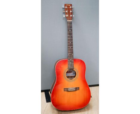 A Stagg Western series Cherry sunburst SUN 20 7CS seriel no:06047196