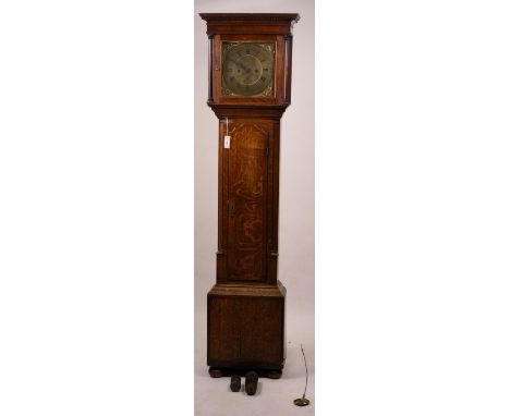 A George III oak 8 day longcase clock, marked Thomas Worswick of Lancaster, height 210cm