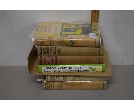 A series of books including a Dr Doolittle Puddleby Adventures by Hugh Lofting, first edition, in dust jacket