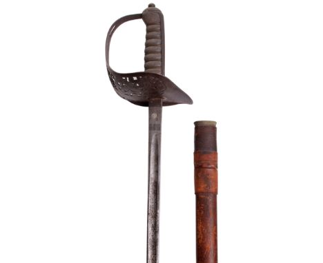 1897 Pattern Infantry officer’s Piquet Weight Sword, blade etched with crowned GvR cipher, royal arms and foliage, regulation