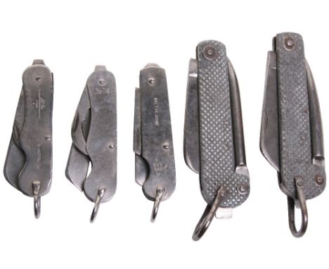 WW2 British Army Far East Issue Clasp Knife, with 6 ½ cm blade. Can opener attachment and blade both unmarked. Side has SSP 1