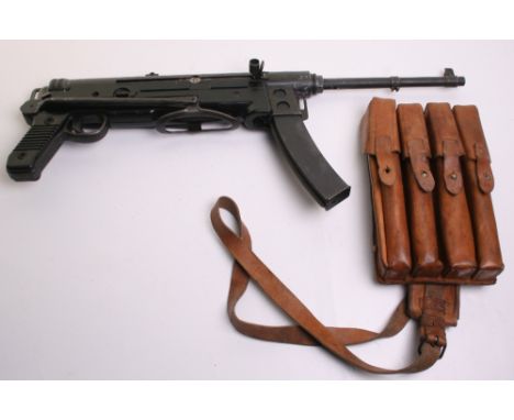 Yugoslavian M56 Sub Machine Gun, 7.62mm calibre / chamber with 25cm barrel. Clear stampings to the metalwork. Complete with t