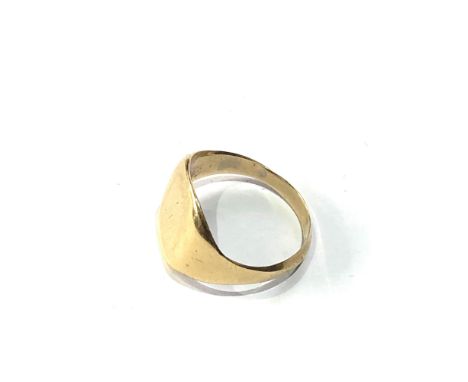 vintage 9ct gold signet ring weight 2.9g,&nbsp;approximate ring size: N