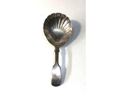 Antique 1852 exeter silver tea caddy spoon 