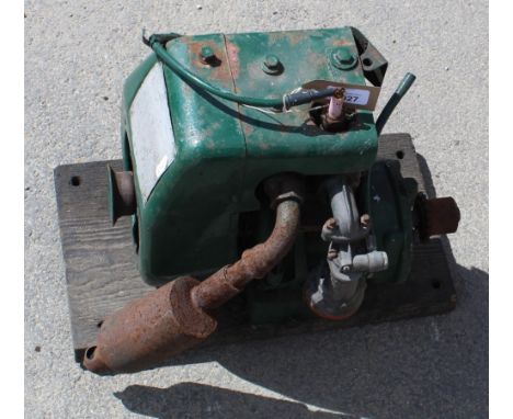 Stationary petrol engine, no makers mark, Norton air filter 