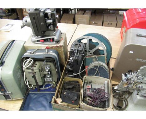 G.B. Bell &amp; Howell model 613H cased cine projector, boxed Pathescope Ace 9.5mm cine projector, Specto cine projector, sel