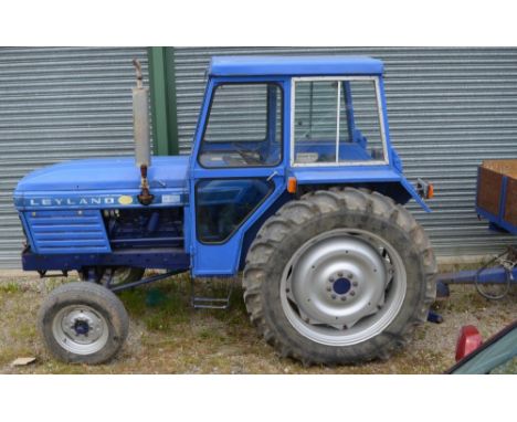 Leyland 270 diesel tractor, 1974 with full original cab.7016.7 hours, with key and V5. A/F 