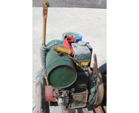 Lister stationary engine with HP 36RMP1800 with original starting handle 
