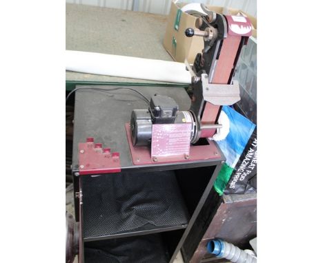 Electric sander with angle settings and accessories with cupboard compartment, serial no. 15028661