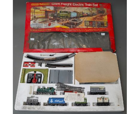 A vintage Hornby Railways GWR Freight Electric Train Set, (unchecked but appears complete), partially boxed