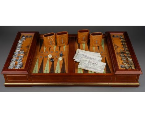 1988 Franklin Mint Collector's Backgammon Board Game Set - EXCALIBUR / CAMELOT. This is the first collector's backgammon set 