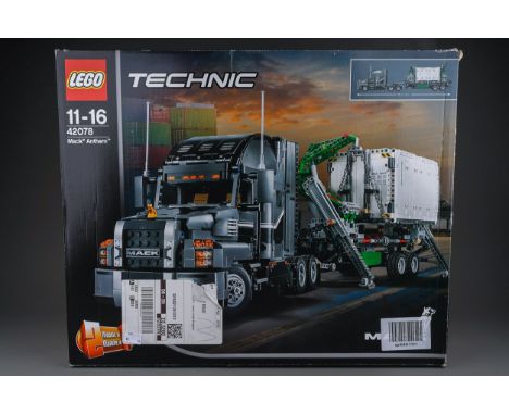 Assorted Lego models, all dismantled with boxes and instructions, unchecked, to include: 1. LegoTechnic Mack Anthem Truck 420