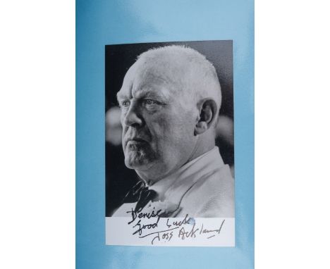Autographs, Male Actors, a folder containing approximately one hundred and eleven signed photographs, letters and compliment 