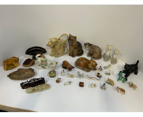 Quantity of Ornaments - Cats and Wade Figures etc 