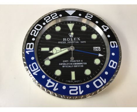 Rolex Oyster Perpetual Date GMT - Master II Superlative Chronometer Dealer Display Clock 