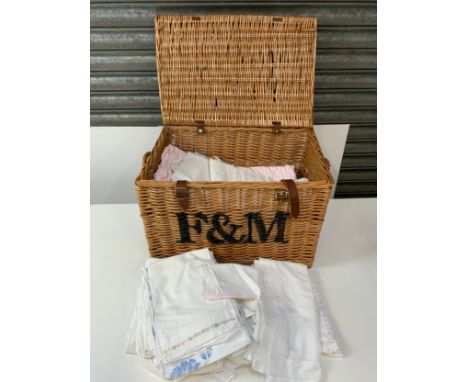 F&amp;M Hamper with Contents - Linen 